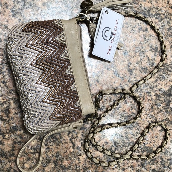 BIG Buddha tan purse 9”x6 NWT nice! - Picture 1 of 5